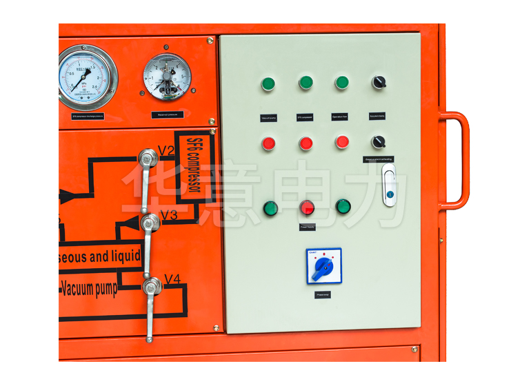 HYLH-V SF6 氣體回收裝置正面控制箱